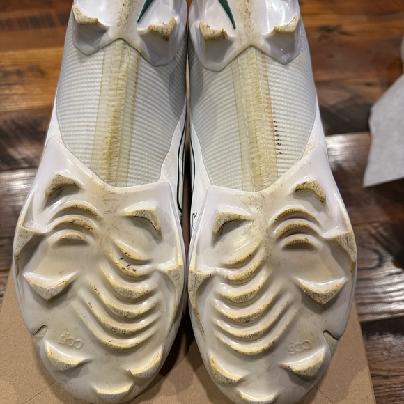 Nike Vapor Edge Pro 360 2 TB Football Cleats White / Green FJ1581-130 Size 7.5 - Picture 8 of 10